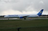G-JMAA @ EGCC - Taken at Manchester Airport on a typical showery April day - by Steve Staunton