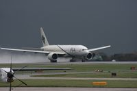AP-BGZ @ EGCC - Taken at Manchester Airport on a typical showery April day - by Steve Staunton