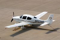 N623SR @ CID - Below the control tower on the Landmark ramp