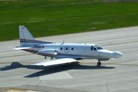 N50CR @ CID - Taxiing in after a research flight, heading for Rockwell-Collins - by Glenn E. Chatfield