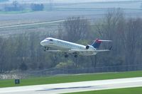 N779CA @ CID - Departing Runway 9 For CVG