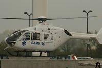 F-GTKB @ LFQG - EC135 SAMU45 - by Marie-Thérèse Halleguen