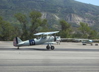N56245 @ SZP - 1942 Boeing Stearman A75N1 (PT17), Jacobs R755-B2M 275 Hp upgrade, takeoff roll Rwy 22 - by Doug Robertson