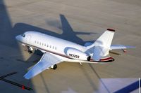 N232QS @ CID - Looking down from the control tower in the early morning sun, tower shadow across the front of the plane