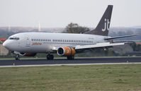OY-JTB @ EBBR - Danish guest, new to the database, landing on rwy 25L in Brussels. - by Philippe Bleus