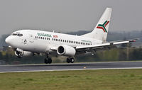 LZ-BOQ @ EBBR - In that magic moment, just before touching down on (wet) rwy 25L at sunset. - by Philippe Bleus