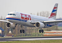 OK-MEI @ EBBR - In that magic moment just preceeding touchdown on rwy 25L. Poor light conditions just before sunset. - by Philippe Bleus
