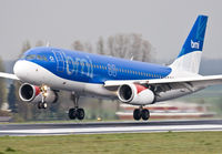 G-MIDR @ EBBR - Overflying rwy 25L, seconds before touchdown at sunset. - by Philippe Bleus