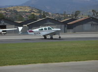 N143K @ SZP - 1964 Beech S35 BONANZA, Continental IO-520-B 285 Hp, takeoff roll Rwy 04 - by Doug Robertson