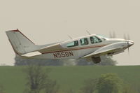 N55BN @ EGSU - 4. N55GN leaving Duxford