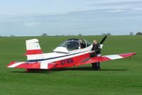 G-AYWM @ EGBK - Airtourer visiting Sywell