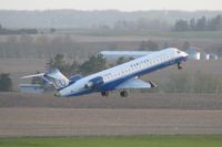 N770SK @ CID - Departing Runway 27, late evening