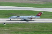N824AY @ CID - Taxiing to the gate on Alpha.
