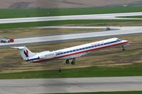 N645AE @ CID - Departing Runway 31, curtain cord got in the way