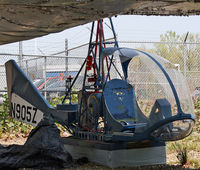 N905Z @ KTEB - This highly unusual experimental rotorcraft, built in 1962, is framed by the peeling underbelly of a Martin 202 at the Aviation Hall of Fame of New Jersey. - by Daniel L. Berek