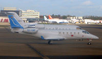 EC-KMF @ EGKK - Spanish Gulfstream 150 on remote stand at London Gatwick - photo from my Easyjet flight from Tenerife