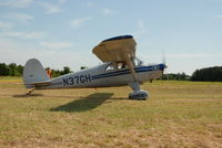 N37GH @ MD18 - Taxiing at Horn Pt Antique Fly In - by J.G. Handelman