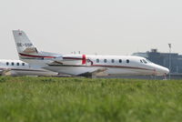 OE-GSP @ EBBR - parked on General Aviation apron (Abelag)