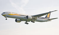 VT-JEE @ EBBR - Triple Seven on short final rwy 25L (early morning light). - by Philippe Bleus
