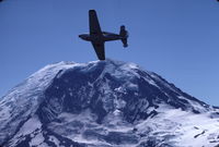 N6558N @ SPANAWAY,  - Mt. Rainier, WA  when my father owned 58N - by Bruce Alber