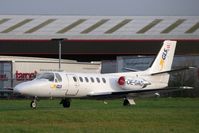OE-GAD @ EGBE - Cessna 550 Citation II at Coventry - by Steve Hambleton