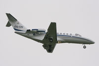 OO-CIV @ EGCC - Final approach at Manchester