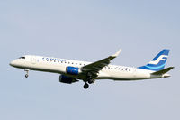 OH-LKF @ EGCC - Finnish Embraer 190 landing at Manchester