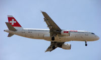 HB-IJV @ GCTS - Swiss A320 approaching Tenerife South - by Terry Fletcher