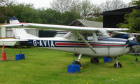 G-AVIA @ EGSP - Cessna F150G at sibson - by Terry Fletcher