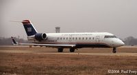 N403AW @ ORF - Rolling out, with a load of passengers