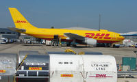 OO-DLD @ EGGW - DHL A300F on the Cargo ramp at Luton - by Terry Fletcher