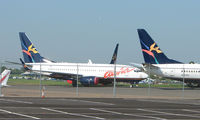 N741AL @ EGMC - With the demise of the Aloha Airline - three aircraft N740Al, N741AL and N742AL have been flown to Southend UK for storage - by Terry Fletcher