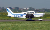 G-FMAM @ EGMC - Piper Pa-28-151 awaits instruction from the Southend Tower