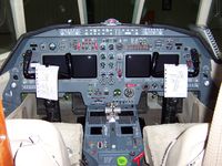N6VF @ KDPA - Panel of Falcon 20 - by William Hamrick