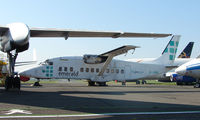 G-JEMX @ EGMC - Shorts 360 parked in Storage Corner at Southend