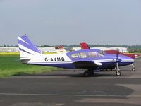 G-AYMO @ EGBW - Aztec parked at Wellesbourne