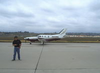 N459MA @ CMA - 2003 SOCATA TBM 700, one Pratt & Whitney (Canada) PT6A-64 turboprop 1,580 shp flat rated at 700 shp, taxi - by Doug Robertson