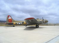 N93012 @ CMA - 1944 Boeing B-17G FLYING FORTRESS 'NINE O NINE', four Turbocharged Wright Cyclone R-1820-97 1,200 Hp each, Limited/Experimental class, taxi turn - by Doug Robertson