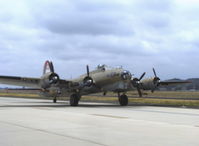 N93012 @ CMA - 1944 Boeing B-17G FLYING FORTRESS 'NINE O NINE', four Turbocharged Wright Cyclone R-1820-97 1,200 Hp each, Limited/Experimental class, taxi - by Doug Robertson