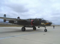 N3476G @ CMA - 1944 North American B-25N MITCHELL 'Tondelayo' as NL3476G, two Wright Cyclone R-2600s 1,700 Hp each, Limited class, taxi - by Doug Robertson