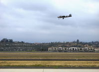 N3476G @ CMA - 1944 North American B-25N MITCHELL 'Tondelayo' as NL3476G, two Wright Cyclone R-2600s 1,700 Hp each, Limited class, on final for Rwy 26 - by Doug Robertson