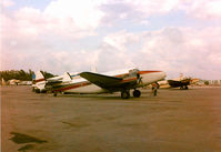 N9987F @ KFLL - Learstar Mk1 owned by Geoterex of Ottawa. The (MAD) gear fitted fo survey for oil reserves.  Taken in 1982 at Business Air Center FLL. - by George Fredlund