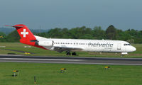HB-JVC @ EGCC - Some of the typical traffic that can be seen at Manchester (Ringway)  International - by Terry Fletcher