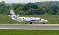 N535CE @ EGCC - Some of the typical traffic that can be seen at Manchester (Ringway)  International - by Terry Fletcher