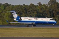 N519LR @ ORF - United Express (Operated by Mesa Airlines) N519LR (FLT ASH7144) on takeoff roll on RWY 23 enroute to Chicago O'Hare Int'l (KORD).