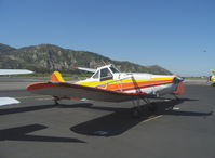 N9843P @ SZP - 1975 Piper PA-25-235 PAWNEE D aerial applicator (cropduster), Lycoming O-540-B2B5 235 Hp (derated), Restricted class. Incorporates positive air pressure cockpit ventilation system - by Doug Robertson