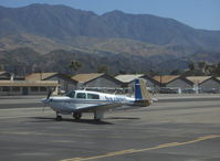 N4786H @ SZP - 1979 Mooney M20J 201, Lycoming IO-360 A&C 200 Hp, taxi - by Doug Robertson