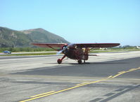 N663H @ SZP - Howard DGA-15P, Pratt & Whitney R-985 Wasp Jr. 450 Hp, taxi to Rwy 22 - by Doug Robertson