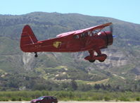 N663H @ SZP - Howard DGA-15P, Pratt & Whitney R-985 Wasp Jr. 450 Hp, takeoff climb Rwy 22 to SBP for lunch - by Doug Robertson