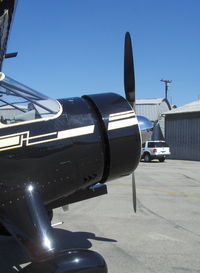 N67465 @ SZP - 1946 Howard DGA-15P, P&W R-985 Wasp Jr. 450 Hp, a stunning, flawless creampuff!. cowl - by Doug Robertson